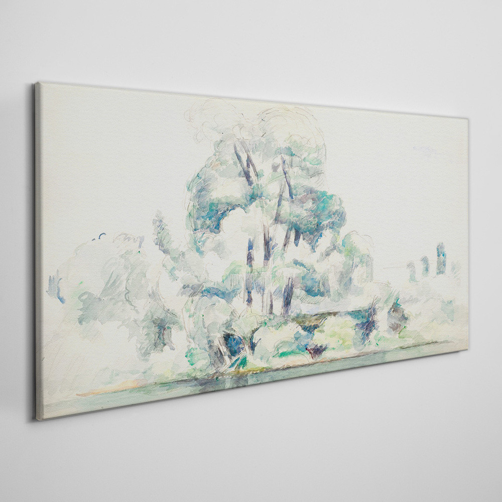 PL Coloray Obraz Canvas Malarstwo Natura Drzewa 140x70cm