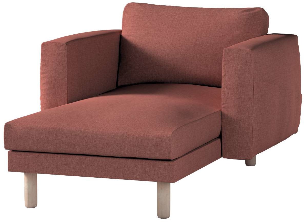 Dekoria pl pl Pokrowiec na szezlong Norsborg z podłokietnikami brązowo-koniakowy 110 x 157 x 85 cm City 1023-704-84