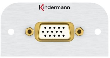 Kindermann zaślepka VGA (HD15) ze splotem kabli 54 x 54 mm 7441000501