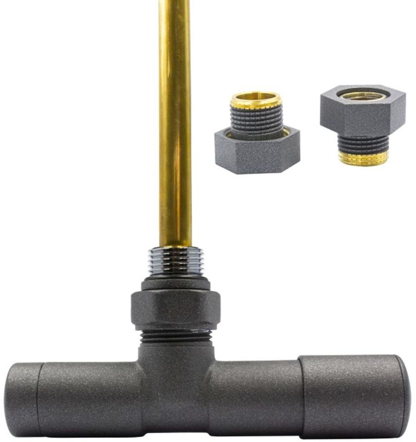 Varioterm Zawór regulacyjny UNICO ze złączką PEX/CU /GZ1/2 - grafit str. instalacja 1/2 - GZ1/2 prawy 000M875A005/P(GZ1/2)