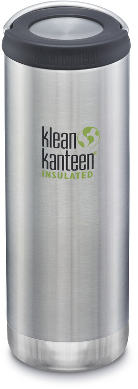 Klean Kanteen Klean Kanteen TKWide Butelka z korkiem z uszkiem 473ml Vacuum Insulated, brushed stainless  2021 Termosy 1005821