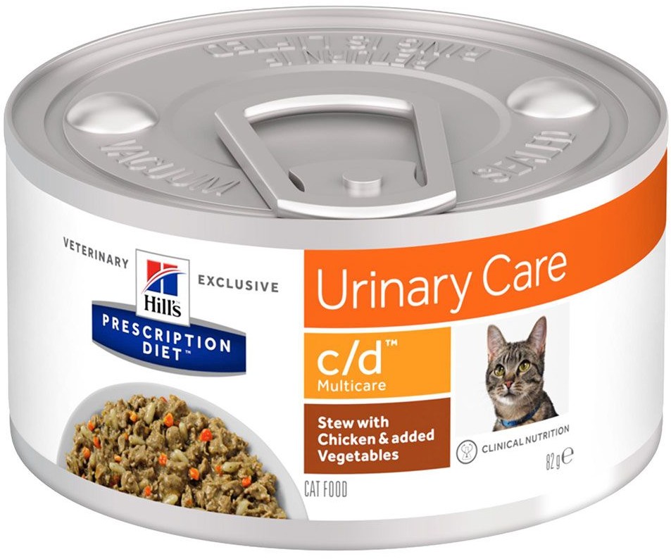 Hill`s Prescription Diet Hill´s Prescription Diet c/d Multicare Urinary Care gulasz, kurczak - 24 x 82 g i zwrot GRATIS!
