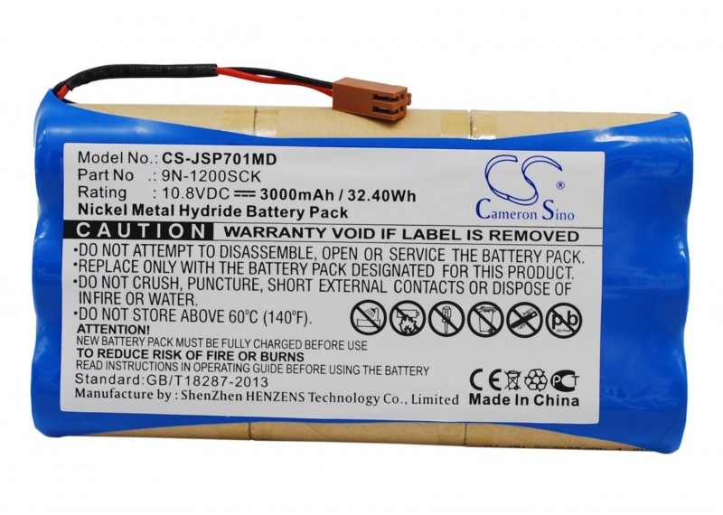 Cameron Sino JMS Infusion Pump OT-701 9N-1200SCK 3000mAh 32.40Wh Ni-MH 10.8V Cameron Sino)