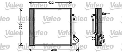 Valeo 817801 kondensator, klimatyzator typu split 817801