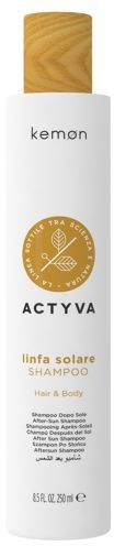 Kemon ACTYVA LINFA SOLARE SHAMPOO - szampon do włosów i ciała 250 ml 4012