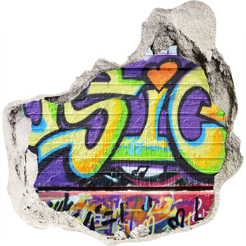 Wallmuralia.pl Foto zdjęcie dziura na ścianę Graffiti na ścianie