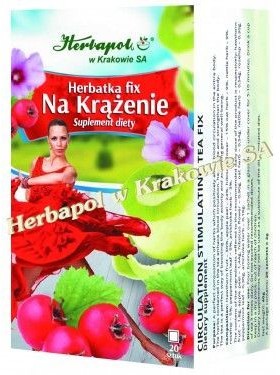 HERBAPOL KRAKÓW HERBATKA NA KRĄŻENIE 20 saszetek HERBAPOL Wysyłka kurierem tylko 10,99 zł