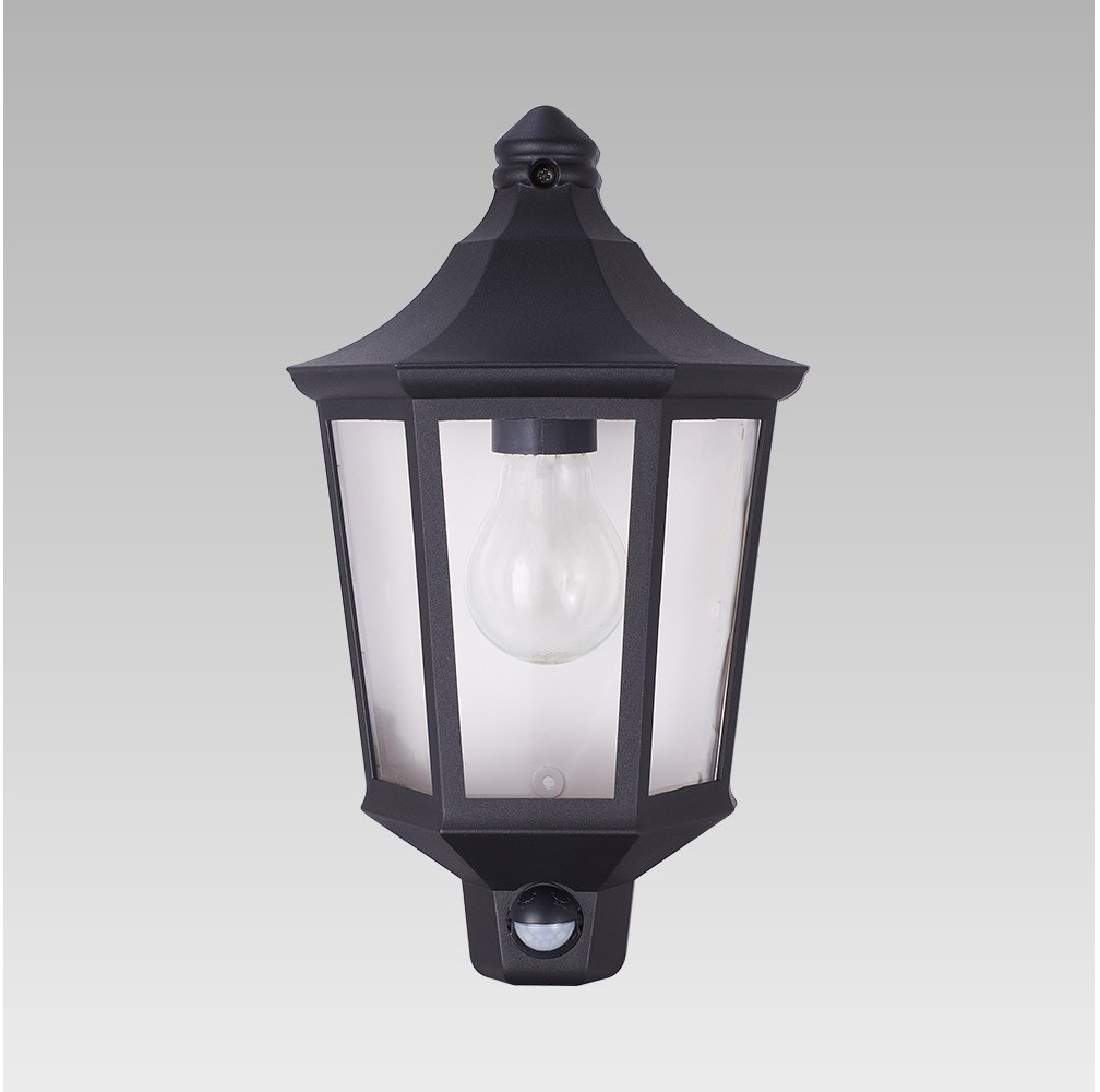 Prezent 31601 - Oświetlenie zewnętrzne z czujnikiem TULSA 1xE27/60W/230V IP44