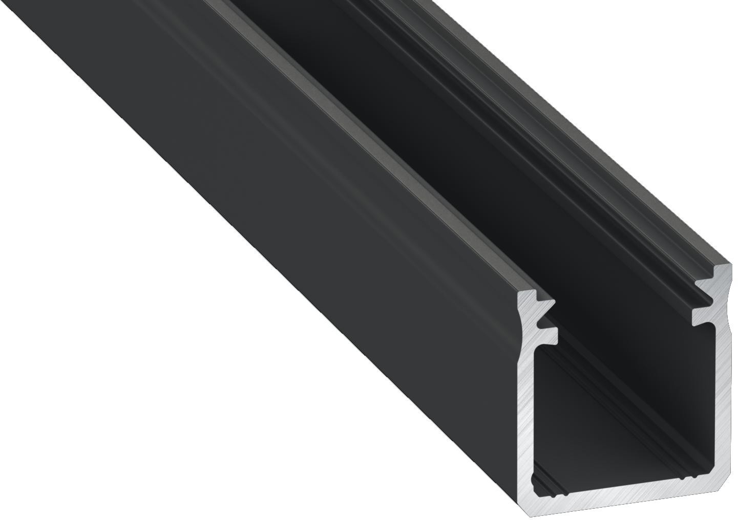 Milagro Profil Aluminiowy Czarny Typ Y 1m + Klosz Mleczny EKPR6336