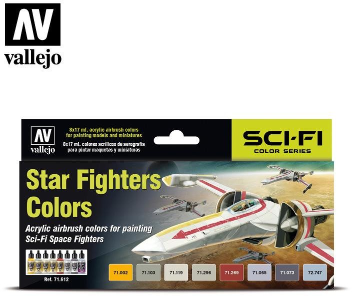 Vallejo Zestaw Model Air 8 farb - Sci-Fi Star Fighters Colors Vallejo 71612