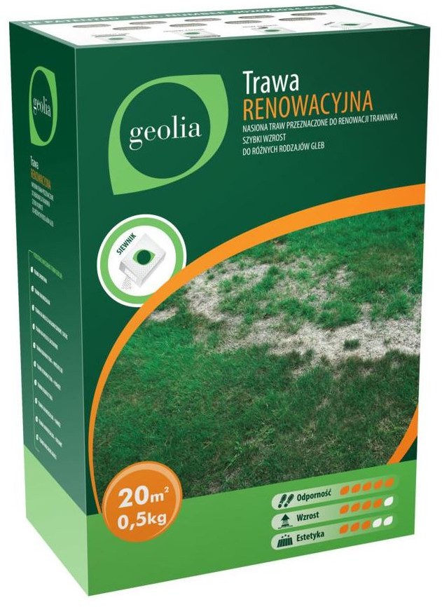 GEOLIA Nasiona trawy renowacyjnej 0.5kg Geolia
