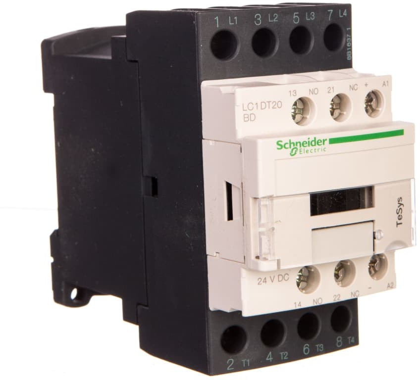Schneider Electric Stycznik mocy 20A AC-1 4P 24V DC 1Z 1R LC1DT20BD LC1DT20BD