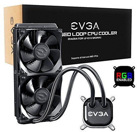 eVGA EVGA CLC 240 RGB kompletny układ chłodzenia cieczą  240 MM  AMD gniazda AM2  gniazdo AM3 (ph. II/AMD ATH. II), 400-HY-CL24-V1 400-HY-CL24-V1