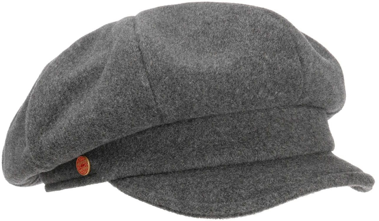 Women s Newsboy Cap by Mayser, antracytowy, L (59-60 cm)