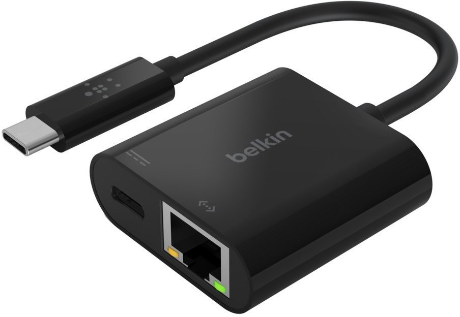 Belkin Adapter USB-C / Ethernet z ładowaniem INC001btBK