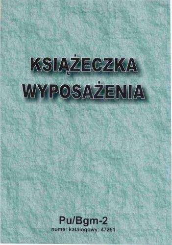 Firma krajewski Książeczka wyposażenia A6 [Pu/Bgm-2] Pu/Bgm-2