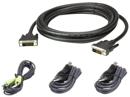 Aten CABLE KIT DVI-Dd/USB/SP L:3M 2L-7D03UDX4