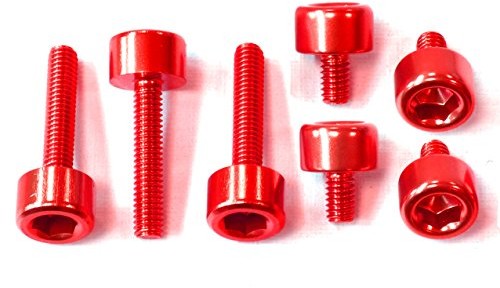 Pro-Bolt Pro-Bolt TKA345 aluminiowy zestaw śrub do pokrywy zbiornika, czerwony 55142