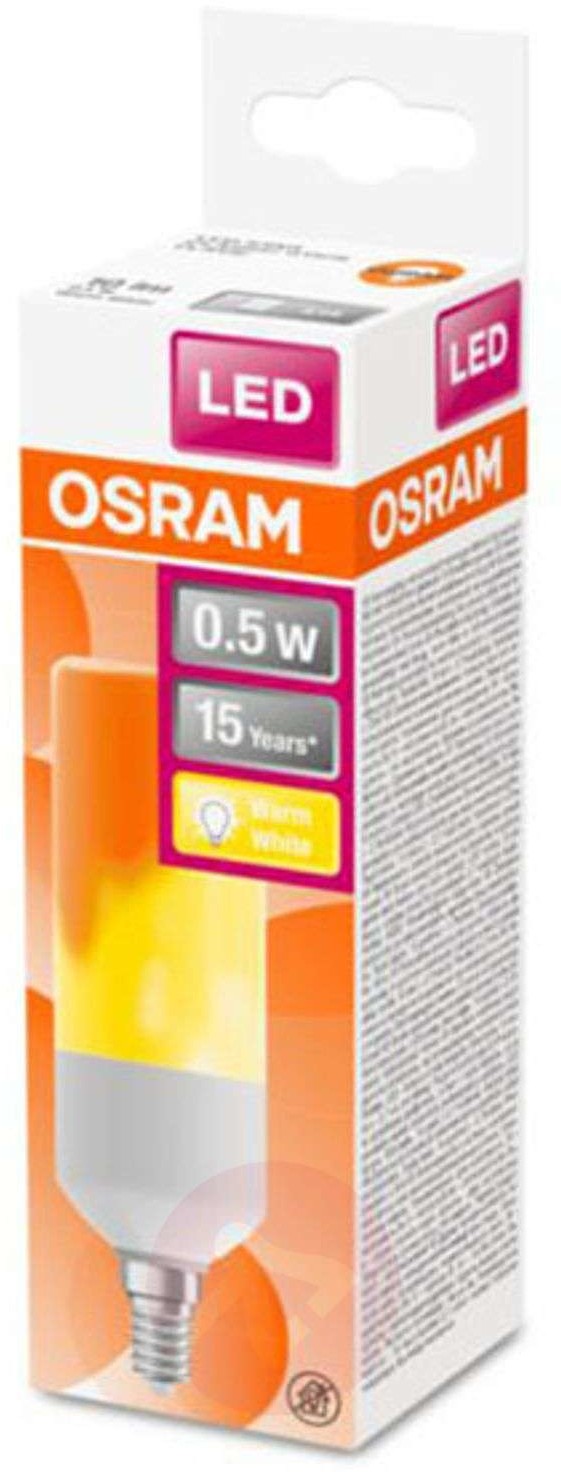 Osram Stick Flame żarówka LED E14 0,5W 1 500 K