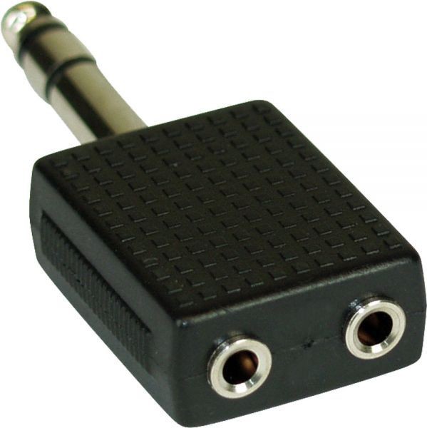 InLine Adapter AV Audio 6.3mm jack męski Stereo 2x 3.5mm jack żeński Stereo 99304