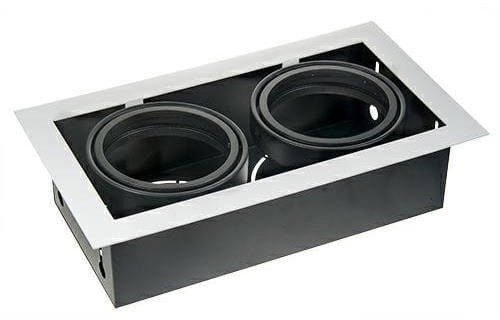 PremiumLUX OPRAWA SUFITOWA WPUSZCZANA SEMENA 2xAR/ES/QR111 BIAŁA