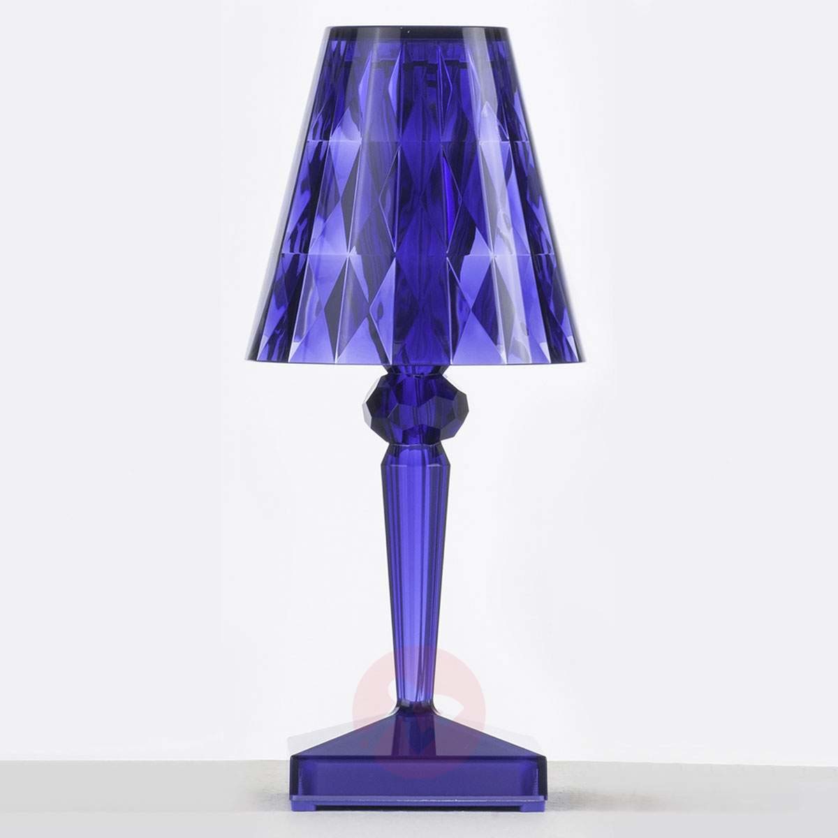 Kartell Lampa stołowa LED Battery, IP54, niebieska