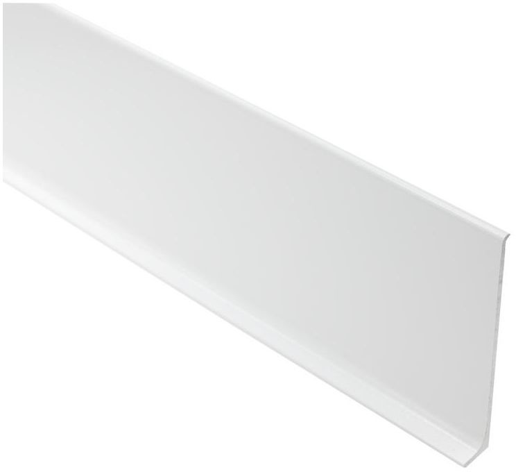 Cezar Listwa cokołowa Aluminiowa 59 mm Biała mat 2.5 m