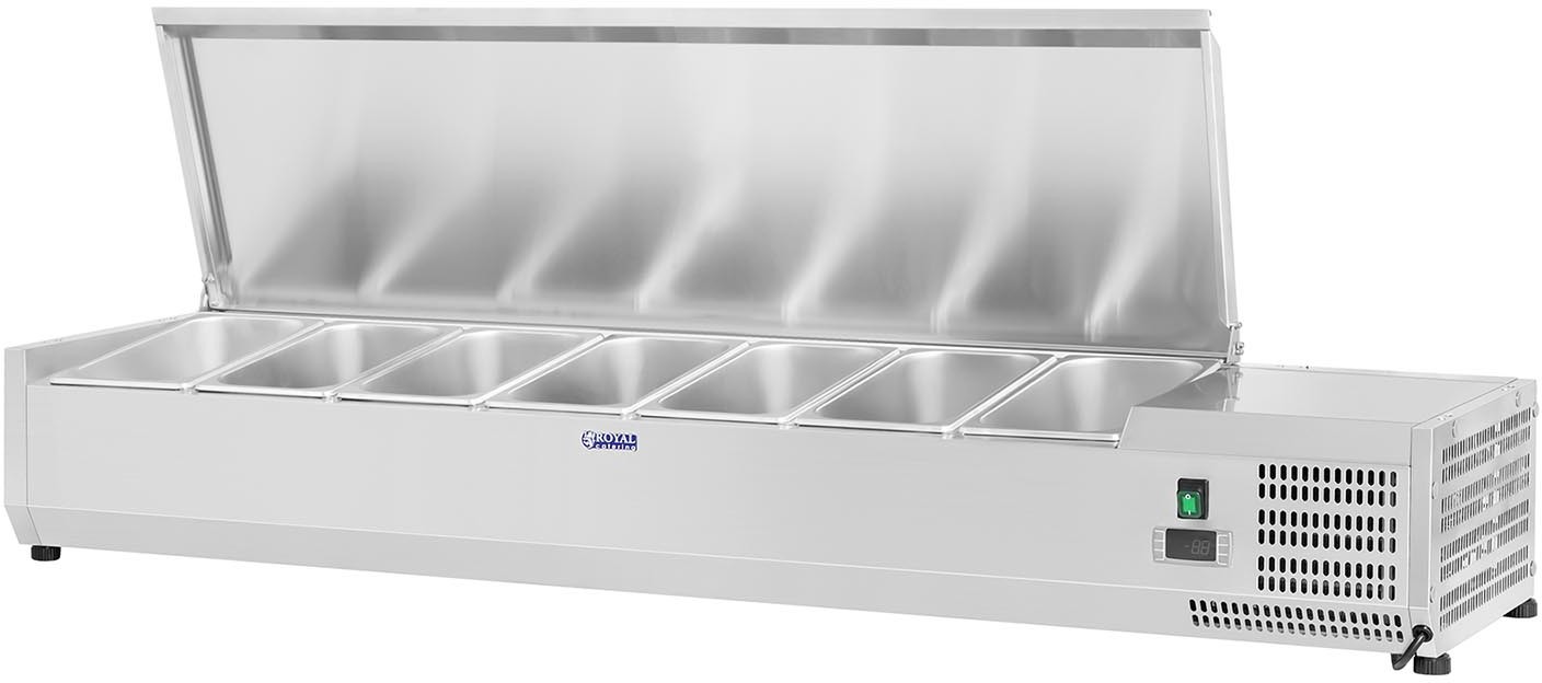 Royal Catering Nadstawa chłodnicza - 7 x GN 1/3 - 160 x 39 cm RCKV-160/39-S7 RCKV-160/39-S7