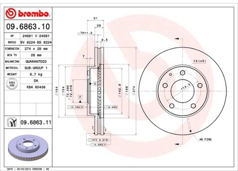 BREMBO 09.6863.11
