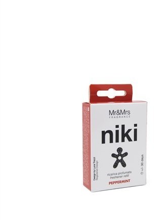 Mr&Mrs Niki Car air freshener refill JRNIKIBX001V00 Refill for Car Scent Peppermint Black JRNIKIBX001V00
