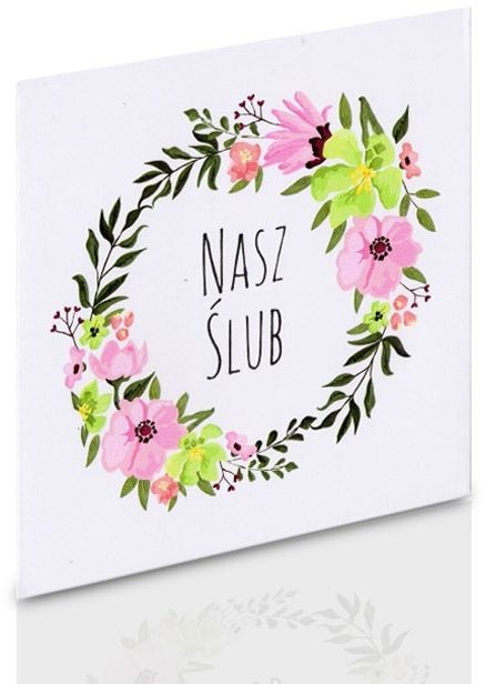 Obwoluta TS Nasz Ślub kwiaty (na płytę CD/DVD)