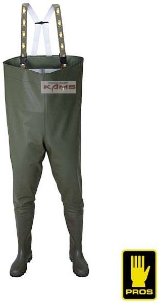 Pros AJ-SB01 - Spodniobuty Standard zielone, wodoochronne, wytrzymałe Plavitex Heavy Duty - WODERY - 39-48.