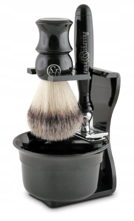Zestaw do golenia z maszynką pędzlem Frank Shaving