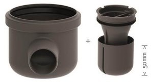 Unidrain Unidrain Outlet unit | corner |  50 mm horizontal incl. water trap 2411.0050