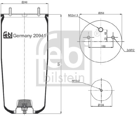 FEBI Mieszek, klimatyzacja FEBI 20941