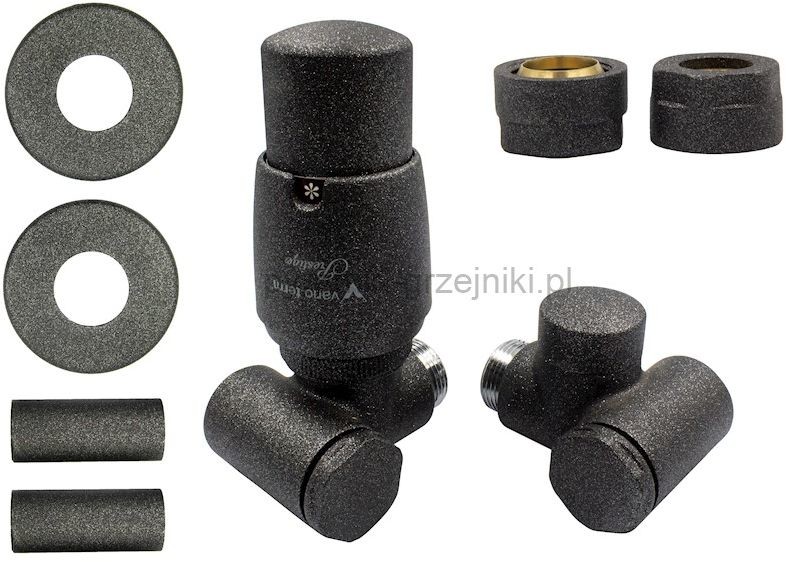 Varioterm Zawór termostatyczny INTEGRA All in One - antracyt miedź 15 mm lewy AIGS0215CFK/L(Cu)