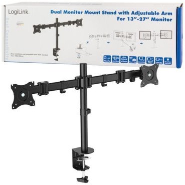 LogiLink Uchwyt do monitora podwójny LCD/LED VESA 100x100 13-27