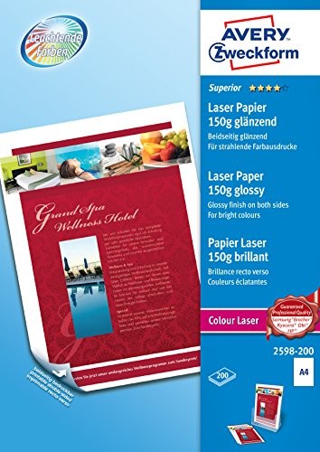 Avery Zweckform Avery Superior Colour Laser, A4, 150g  papier do drukarek atramentowych 4004182410301