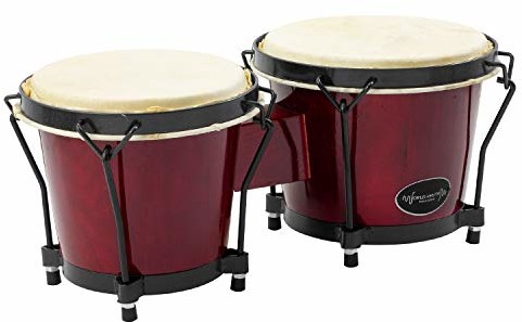 World Rhythm World Rhythm 6 cali i 7 cali drums bongo - wino czerwone BON7-RD