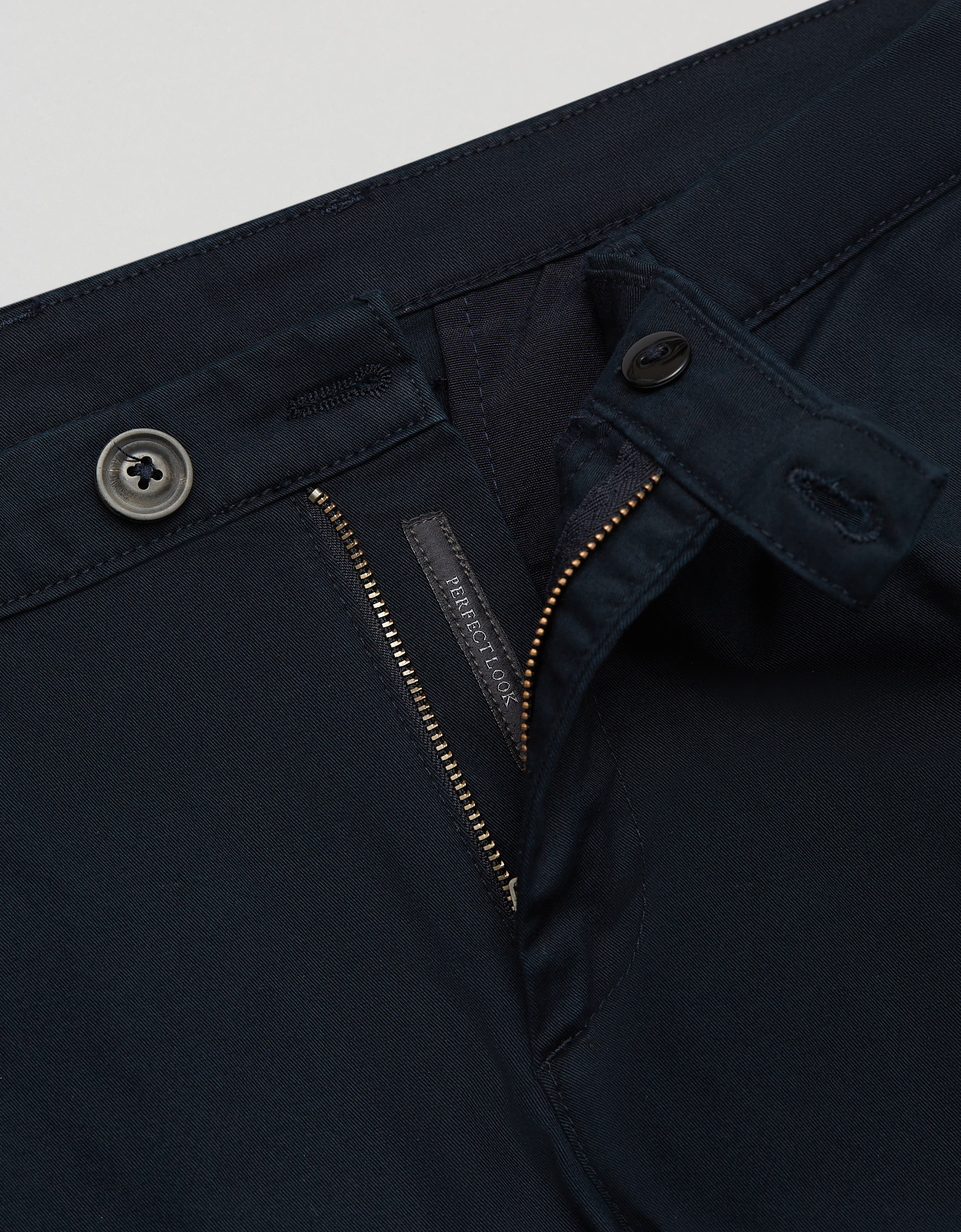 Borgio Spodnie męskie Godo ciemny granat slim fit