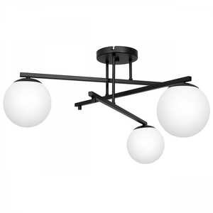 Luminex Daga 3148 plafon lampa sufitowa 3x60W E27 czarny/biały
