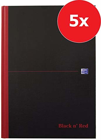 Oxford 400047607 książka przywiązana czarna n' czerwona 5 szt. 400047607