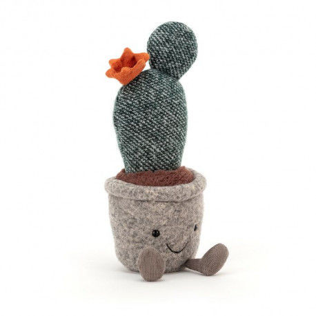 Jellycat MASKOTKA Silly Succulent Prickly Pear Cactus - Kaktus w doniczce - 24 cm SS6PPC