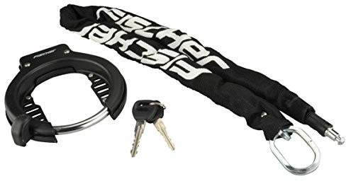 FISCHER FAHRRADSCHLOSS ramka na całym obwodzie ring ogniw łańcucha ramka, czarna, M 86501