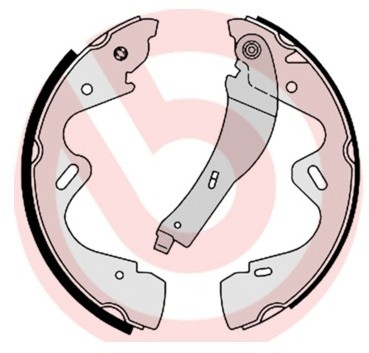 BREMBO Zestaw szczęk hamulcowych S 56 517