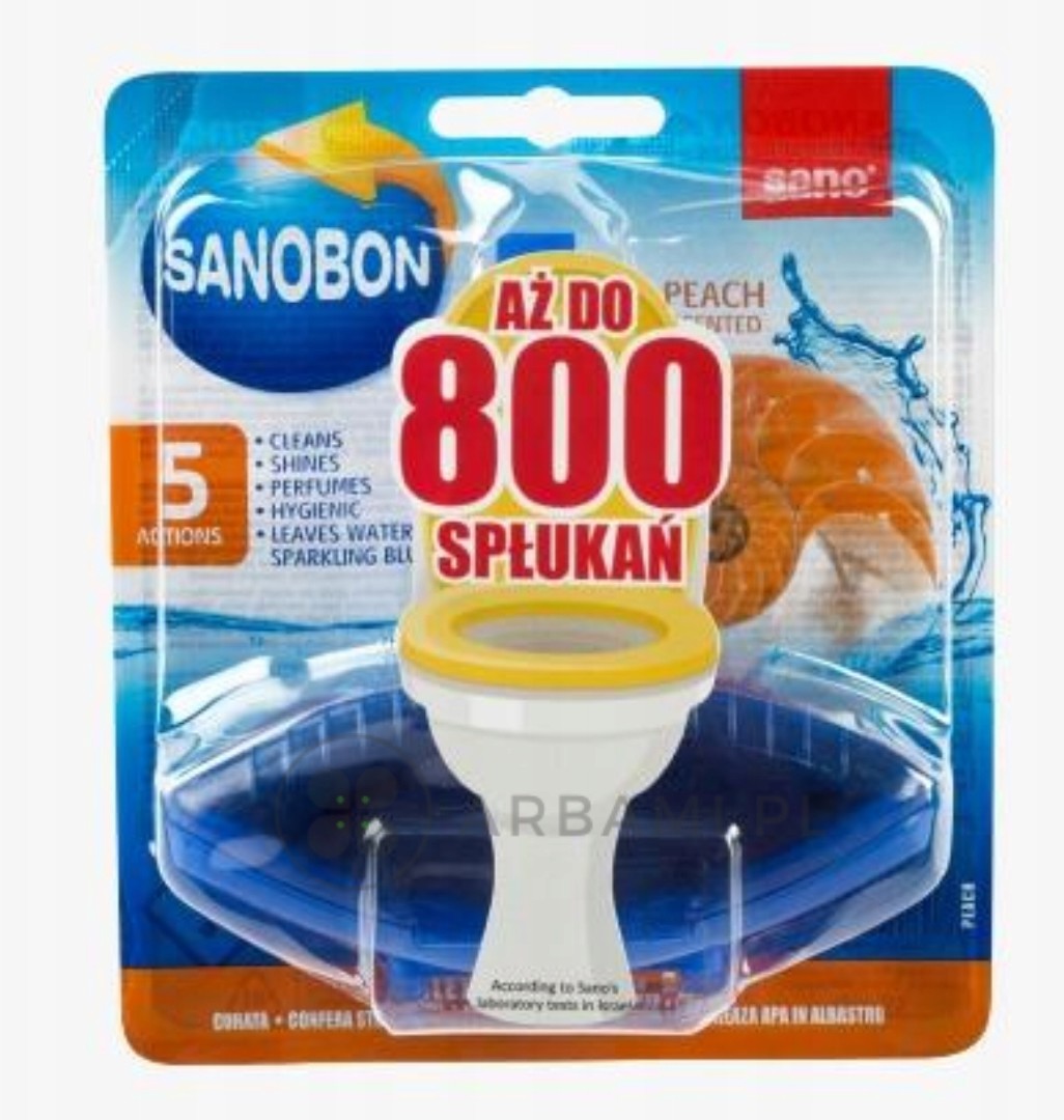Sanobon Zawieszka barwiąca do Wc Peac 800 spłukań!