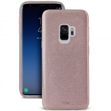 PURO Etui Shine Cover Galaxy S9, różowozłote 8033830258374