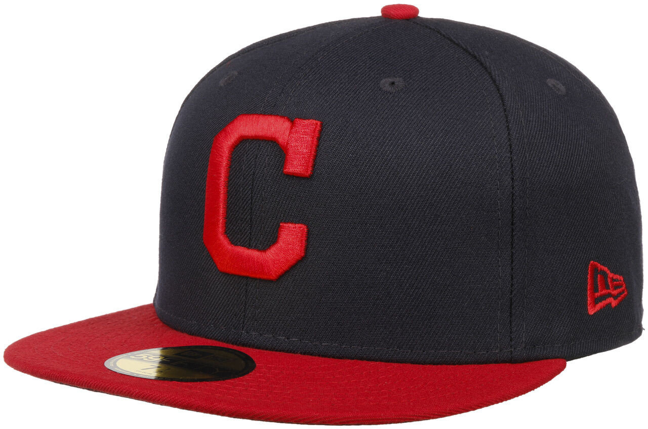 New Era Czapka 59Fifty Cleveland Indians by ciemnoniebieski, 7 5/8 (60,6 cm)