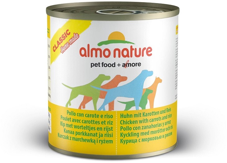 Almo Nature Classic Dog Chicken with carrots and rice kurczak z marchewką i ryżem) puszka 280g