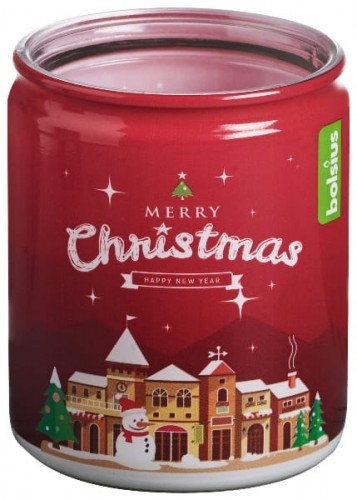 Bolsius Świeca zapachowa w szkle Merry Christmas 82/68 wiśnia 1szt